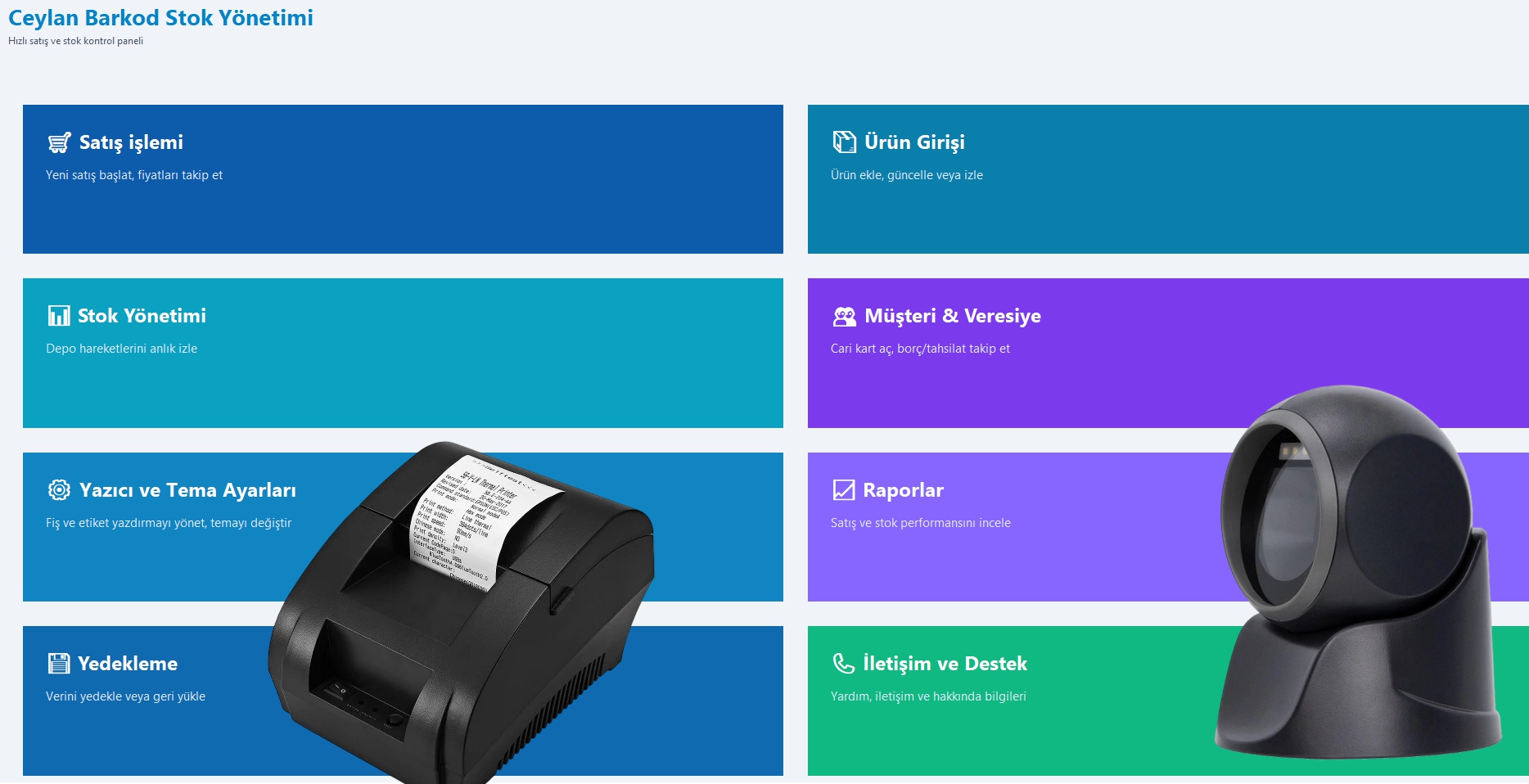 Ceylan Barkod Satış Sistemi & Market & Restoran Programı