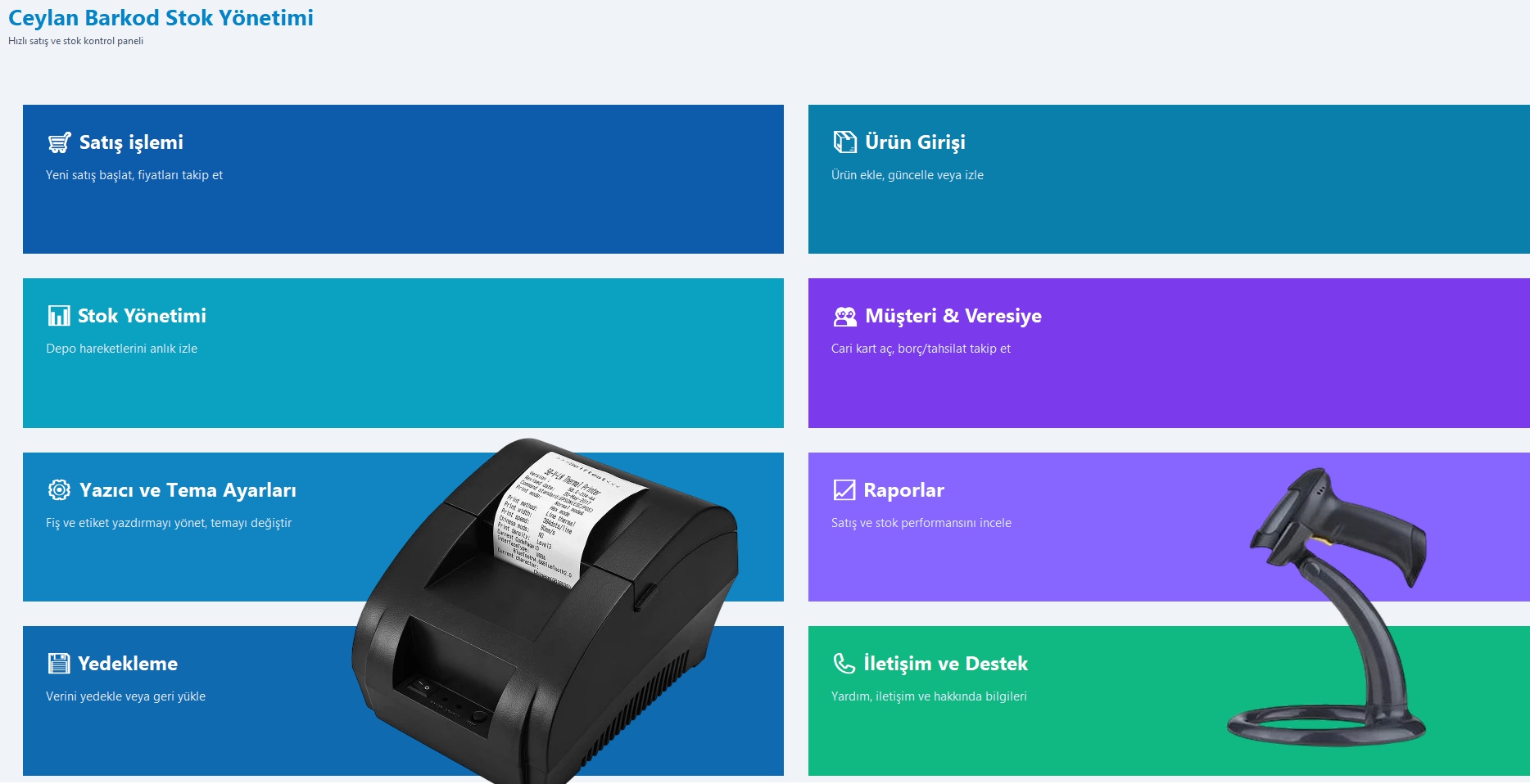 Ceylan Barkod Satış Sistemi & Market & Restoran Programı